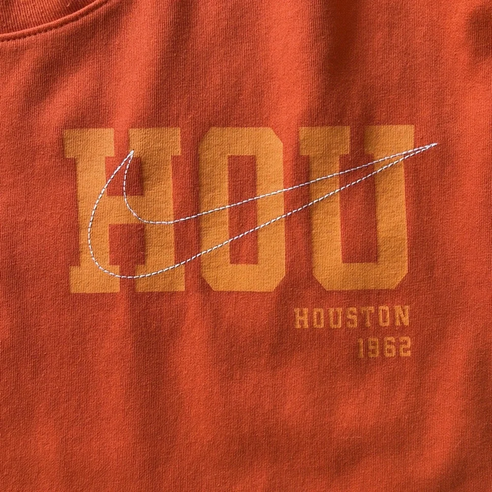 Nike Orange Houston Astros MLB Baseball Statement Game Over T-Shirt Mens 3XL